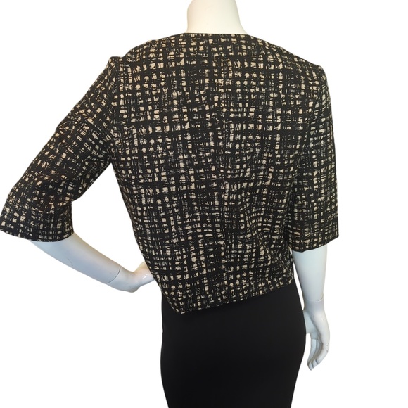 Michael Kors Textured Tweed Blazer 3/4 Sleeves - Picture 4 of 13